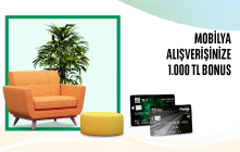 TEB Ticari Kredi Kartları ile Mobilya Harcamanıza Toplam 1.000 TL Bonus!